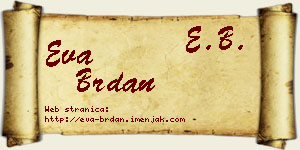 Eva Brdan vizit kartica
